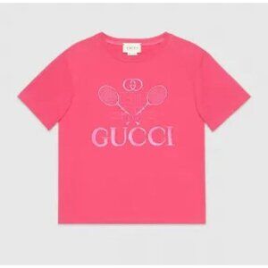 NET Gucci kids tennis short T-shirt pink size 10